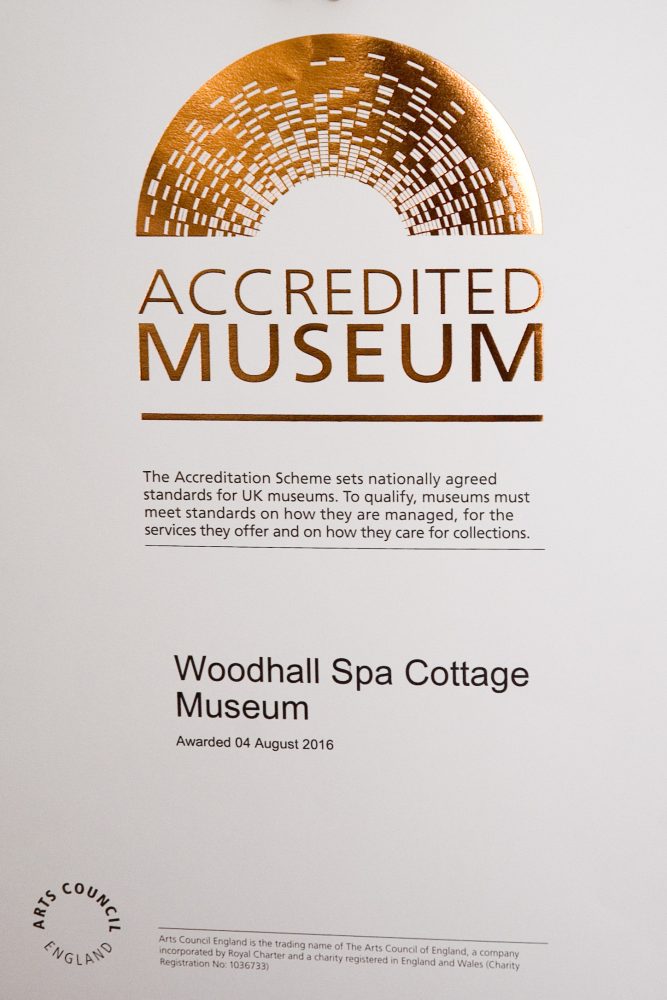 The Cottage Museum Woodhall Spa has gained Accredited Museum status from Arts Council England