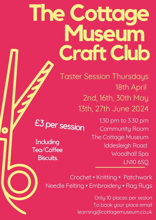 For further information please email learning@cottagemuseum.co