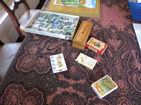 Children's games, cards and jigsaws