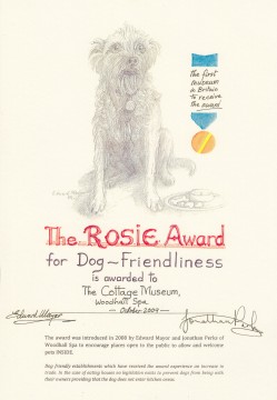 Rosie Award for Dog friendliness